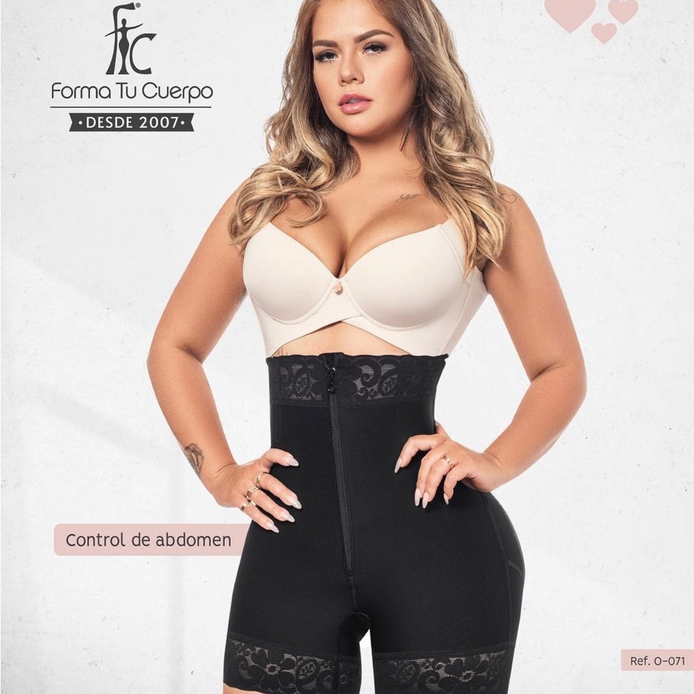 Faja Colombiana Forma tu cuerpo Short XS Butt lift tummy tuck zipper O-070